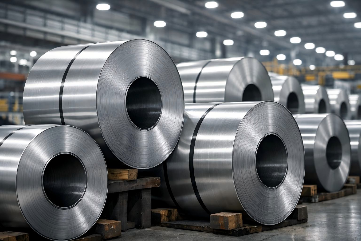 Industrial steel coils